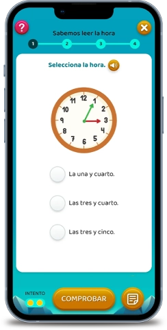 Ejercicio para aprender la hora